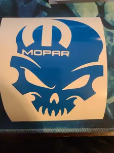 Mopar Skull 5x5 Vinyl Decal