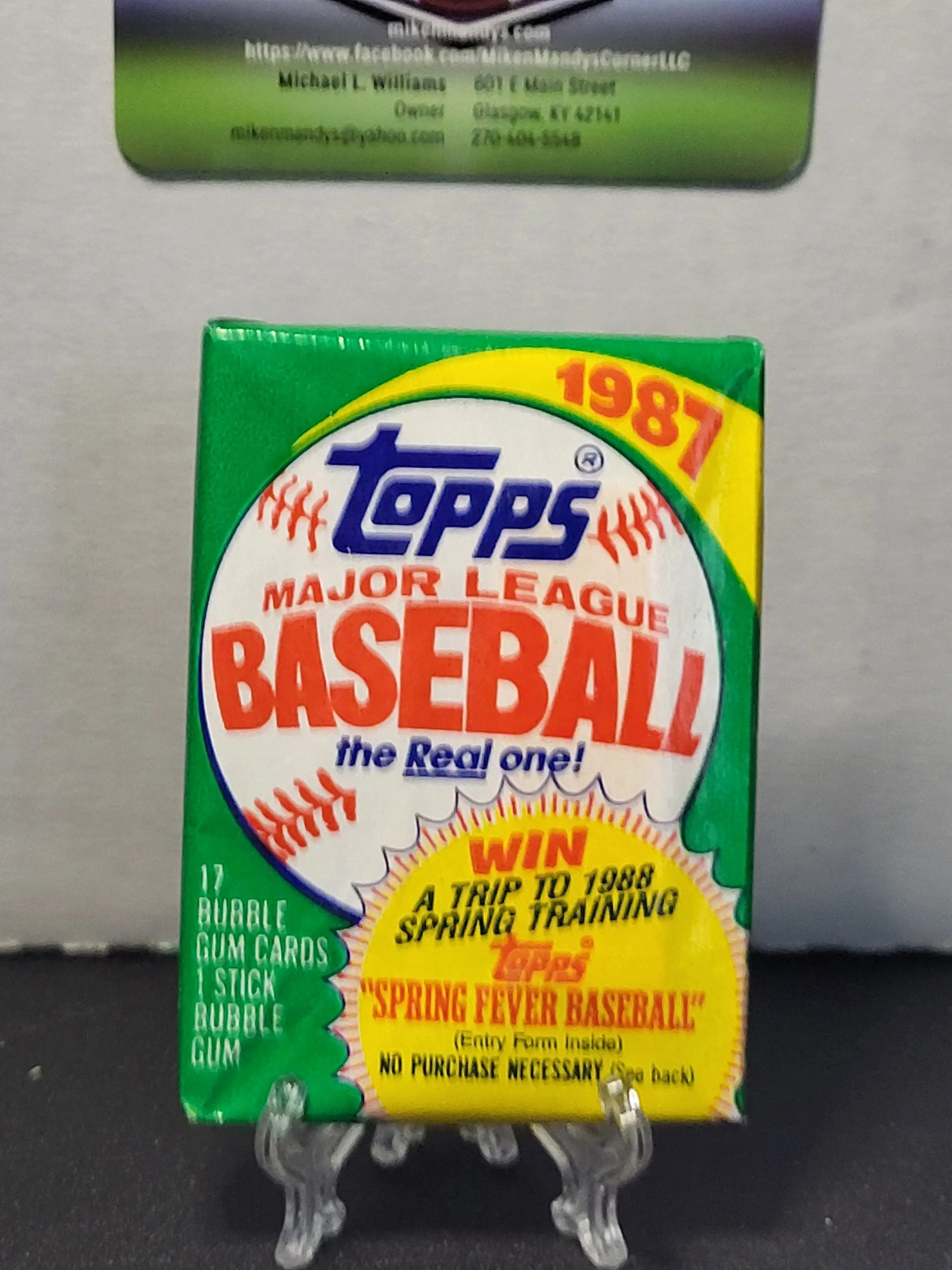 1987 Topps Baseball Trading Cards Wax Pack sports
