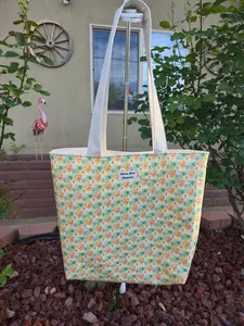 Stamps & Blooms-Elena Tote