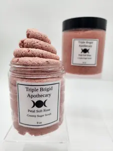 Petal Soft Rose Creamy Sugar Scrub by Triple Brigid Apothecary