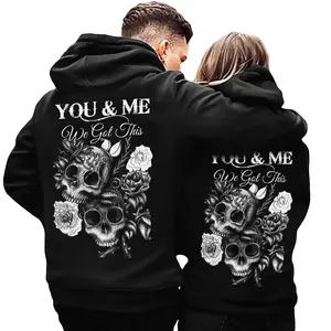 You And Me We Got This Couple Hoodie, Skull And Rose Matching Outfits
