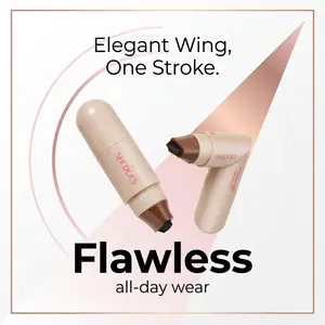 Rotating Eyeliner Stamp Pen – Dual-Head Design with Wing Stamp, Quick-Dry, Long-Lasting, Smudge-Proof for Easy Cat Eye, Sharp Winged Lines & All-Day Makeup Wear - Beginner Friendly Everyday Makeup Tool for Women, Women's cosmetics, Makeup tools.