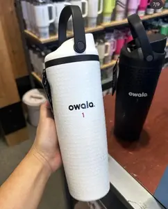 Owala FreeSip Sway Special Edition OUT OF BOUNDS 30oz Black White Bottle - NEW.