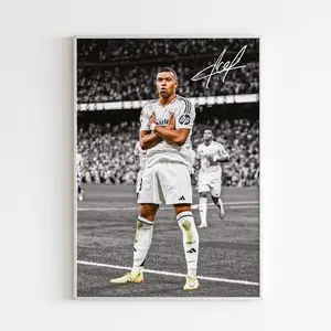 Kylian Mbappe Poster Bedroom Decor, Wall Art, Home Decor, Sports Poster, Sports