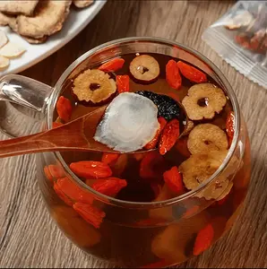 Ginseng Five Treasure Tea Blend with Goji Berry, Red Dates, Mulberry & Herbal Ingredients, Traditional Wellness Kidney Tea for Daily Energy & Balance red date wolfberry