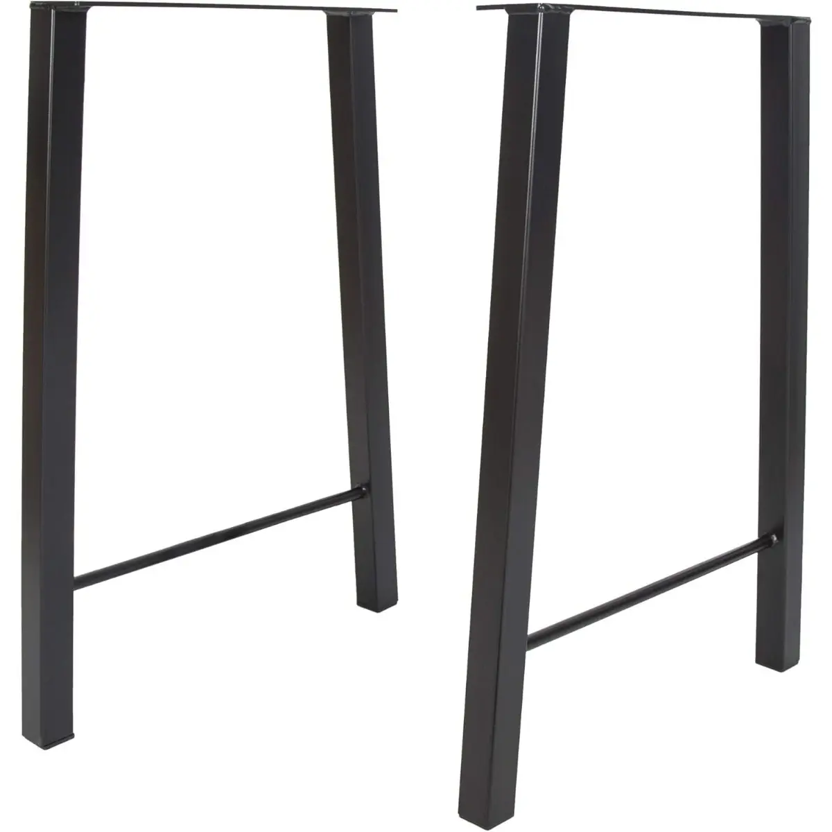 28" Precision Metal Matte Black Home Furniture Legs - Heavy Duty (240 lbs per Leg, 2-Piece Set) for Coffee Tables, Desks - Easy DIY Assembly-TK, Matte Black Furniture Legs