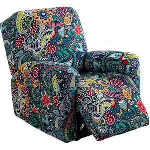 Recliner Covers 4 count Stretch Lazy Boy Recliner Chair Covers That Stay in Place, Covers for Electric Power Lift Reclining Chair, Washable Furniture Protector for Pet, , Living Room