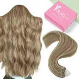 YoungSee 14-28 inches Micro Loop Hair Extensions Human Hair Soft and Silky Hair Extensions for Women Micro Ring Extension Human Hair 100% Real Human Hair #summerwins #DealsForYouDays Raw Hair Bundles Natural Wavy Hair