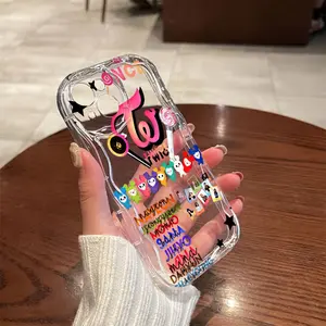 Korean Idol Twice Phone Case Compatible with iPhone 16/15/14/13/12/11 Pro Max/mini/XR/XS/x/7/8 Plus, Anti-Drop Soft Tpu Back Cover