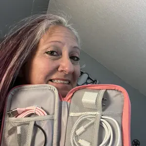 Product Review of Cable Storage Bag, Portable Double Layer Makeup Storage Box, Waterproof Stationary Storage Container, Travel Organization Pouch for Outdoor Travel, Gift Choice #TOP PICKS from R**l