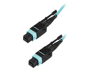 StarTech.com MPO12PL5M MTP Fiber Optic Cable - 15 ft / 5m - OM3 - 40Gb - Push / Pull Tab - Plenum - MPO / MTP Connector - Fiber Patch Cable