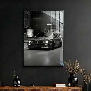 High-Quality Framed Canvas Print Art, Modern Fashion Style, Car Racing Theme, Wall Decor for Living Room, Bedroom, Office, School, Art Wall Decoration