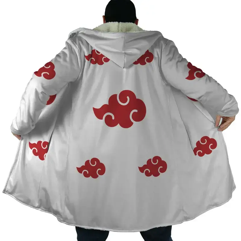 Akatsuki White Dream Cloak Coat , Anime Men's Women's Hooded coat , Fleece Jackets Coats