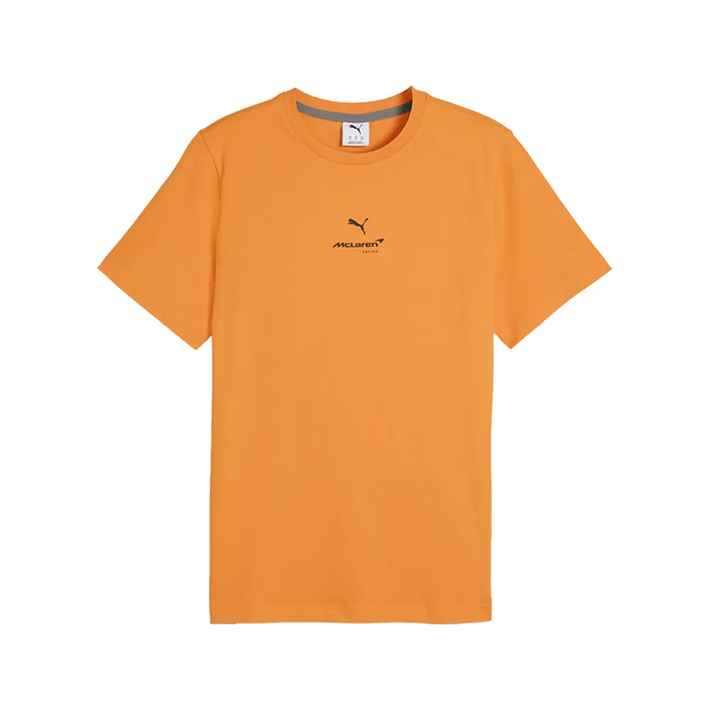 PUMA Mens Mclaren Racing Crew Neck Short Sleeve Casual Tops Casual - Orange