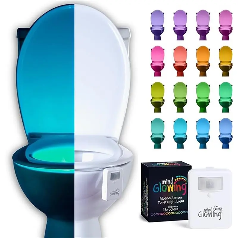 Toilet Bowl Night Light with 16 Color Changing LED