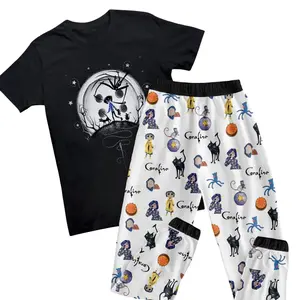 Coraline Pajamas Set, Cartoon Movie Short Sleeve Pajamas Sets, Mother's Day Gift For All People, Gift For Everyone