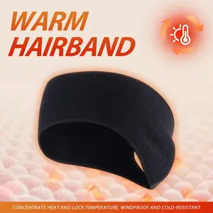 Unisex Sports Warm Sweat Absorbing Headband with Ear Covers, Ideal for Skiing Cycling Daily Wear, Comfortable Winter Accessory for Men Women, Sweat Wicking Headband