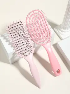 2pcs Vented Hair Brush Detangling Hairbrush Comb Detangler Brush Set Perfect for Long Thick Curly Wavy Wet or Dry Hair Reduces Frizz Breakage and Split Ends Essential Hair Care Tool for All Family