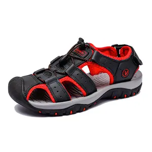 Men's Unisex Outdoor Closed-Toe Sandals: Breathable perforated upper, adjustable bungee laces, non-slip durable sole, unisex for men & women, comfy for hiking, beach, daily summer wear
