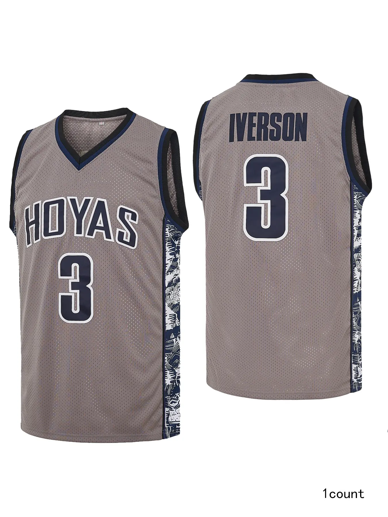 Men's 90s #3 Vintage College-Style Basketball Jersey, Sleeveless Sewn-Embroidery Training Shirt, Throwback Jersey, Sporty Jersey, Affordable Fashion