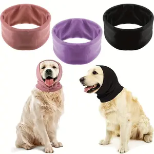 High Elastic Soft Dog Scarf, Noise Reduction Pet Neck Gaiter, Beauty Warm Ear Cover, Washable Anti-Cold Hat, Comfortable Winter Accessory, Protective Gear
