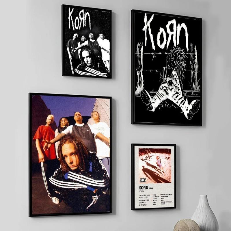 Metal Rock Band K-Korn Poster Wall Art Home Decor Room Decor   Living Room Restaurant Kitchen Art
