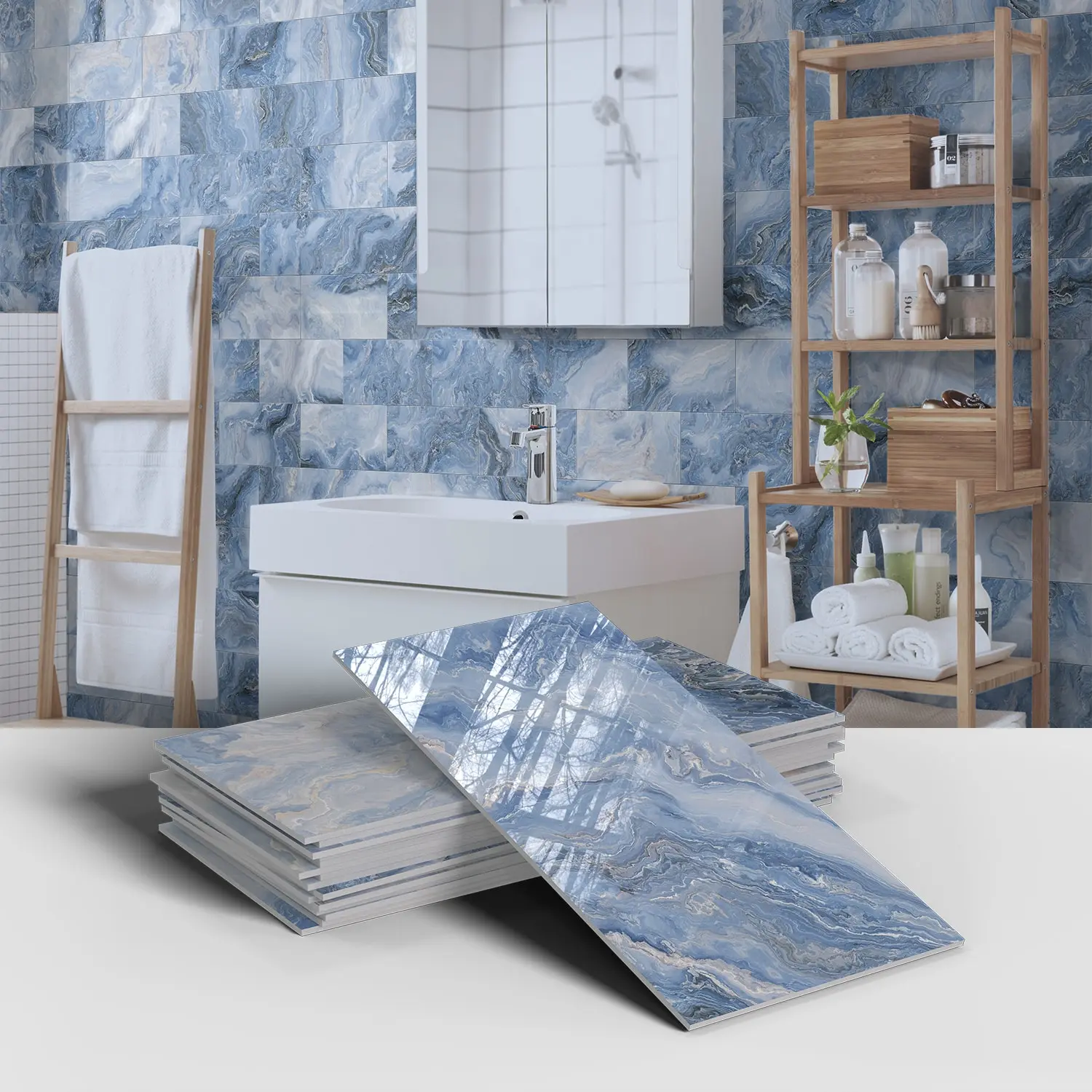 Marble Texture Wallpaper, Ideal for Kitchen Renovation, Bathroom Decoration, Marble Backsplash Wallpaper, Waterproof Stain Resistant Easy Clean Self-Adhesive Wall Paper, Peel And Stick Wallpaper For Bathroom, Marble Pattern Wallpaper, Decorative Wallpaper