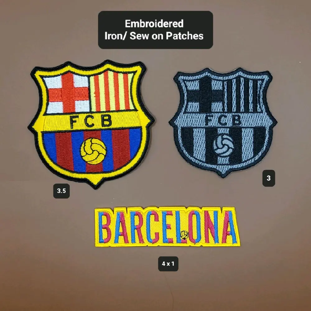 Barcelona Embroidered Iron-on Patches