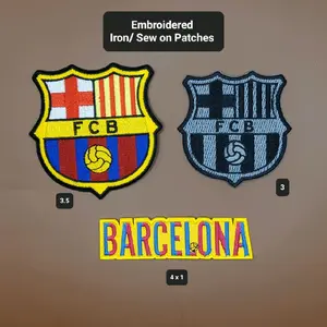 Barcelona Embroidered Iron-on Patches