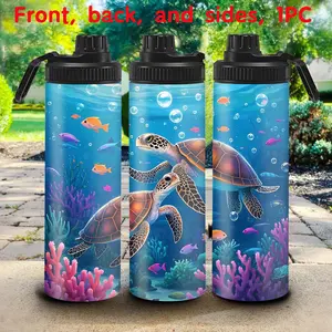 1pc 20oz Insulated Water Bottle, Cartoon Stainless Steel, Water Bottle, Cup, Portable Travel Mug, Outdoor Mug, Travel Tumbler, Suitable as a Christmas, Valentine's Dayen, and Thanksgiving Gift , Suitable for Gift Giving