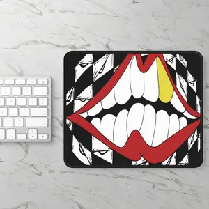 Artistic Gaming Mouse Pad, Colorful Desk Accessory, Gamer Gift, Office Decor, Unique Mouse Mat, Cartoon Design