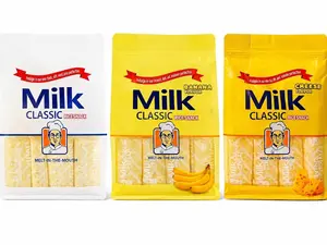 hot 2026 ! Milk Rice Snack Variety Pack – 3 Flavors (Milk, Banana & Cheese), Non-Fried Crispy Korean Rice Snack, Individually Wrapped Kids School Snack, Melt-in-the-Mouth Rice Crackers