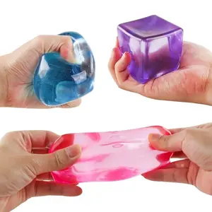 Maltose Ice Cube Stress Relief Toy, 5.5cm Slow Rebound, Realistic Jelly Texture, Relaxing Fidget Toy for Adults & Kids