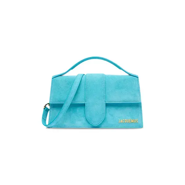 Pre-owned N/A Bag accessories Jacquemus Le grand Bambino Blue Suede #J9 pre owned
