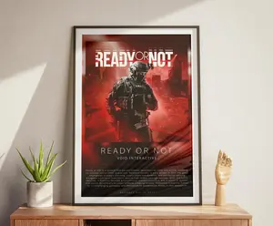 Ready or Not Poster | Gaming Poster | Video Game Prints | Wall Decor Posters | Gaming Gift | Video Game Poster | Gaming Décor