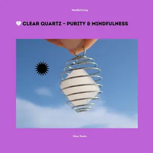 Glareworks Crown Chakra Clear Quartz - Crystal for Balance & Harmony in Meditation & Jewelry