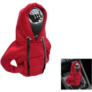 Car Gear Shift Hoodie Fashionable Gear Shift Knob Cover Mini Hoodie for Auto Shifter Auto Interior Cute Gadgets Universal Car Decoration Accessories