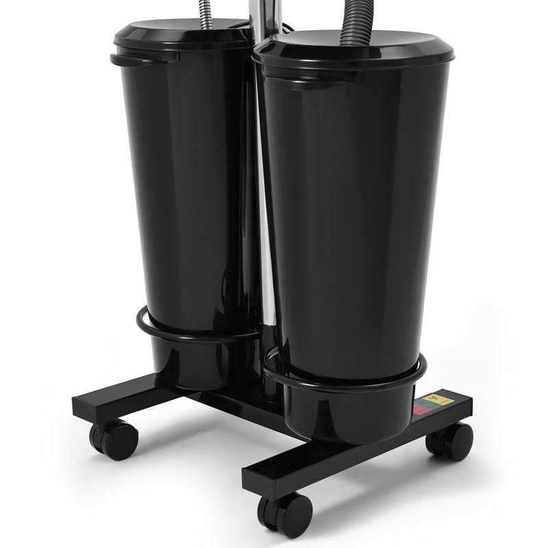 Portable Adjustable Shampoo Bowl with Electric Pump Hair Washing Station Includes 2 Buckets Drain Hoses High-Pressure Sprayer Foot Pedal Switch