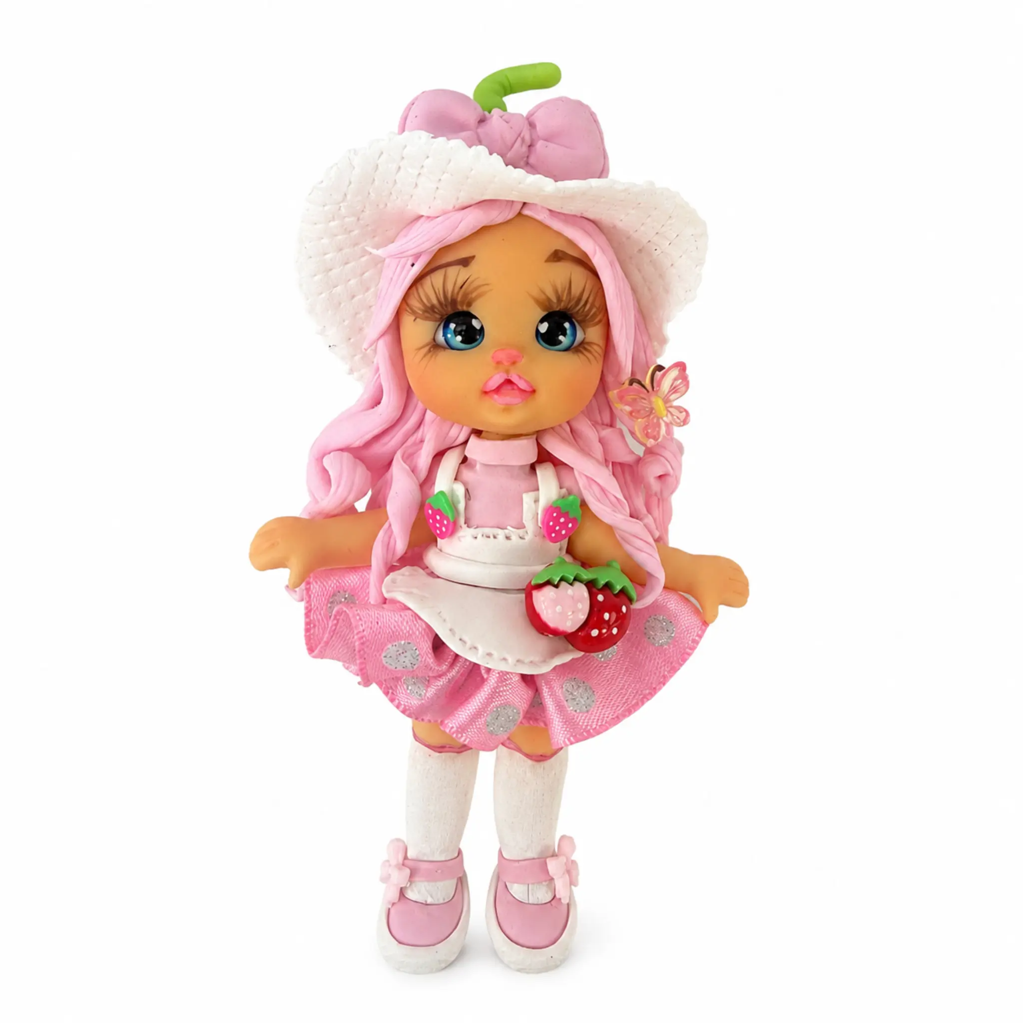 Strawberry Girl Flex Porcelain Doll Figure for DIY Crafts | Make an Offer