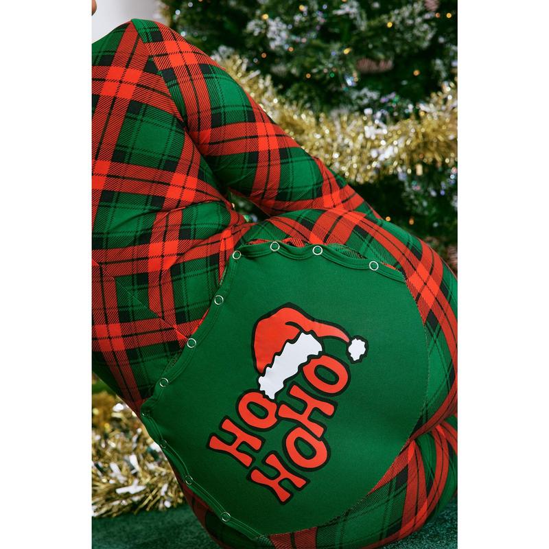 Ho Ho Holidays PJ Jumpsuit Onesie - Red/combo