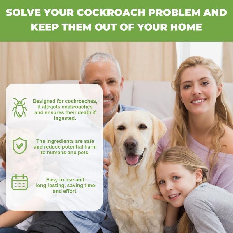 MoonSpry Roach , Powerful Cockroach Killer Bait for Home & Office | Indoor Outdoor Roach Bait | Fast-Acting Roach Killer with Long-Lasting Effect | Child & Pet Safe Pest | Kills Roaches away Insect Repellent Commercial Roach