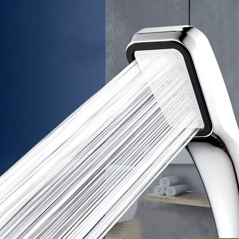 300 Holes Pressurized Showerhead Hand Hold Square Shower Head Water Saving Rainfall Spray Nozzle Bathroom Accessories Does not apply