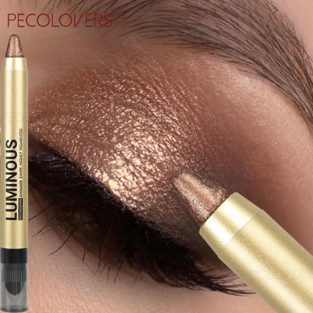 1PC Highlighter Eyeshadow Pencil, Glitter Eyeshadow Stick, Waterproof, Long-lasting and Smudge-proof, Creates Beautiful Pearlescent Eye Makeup, Perfect as a Gift for Women