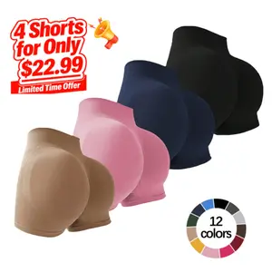 Hijesse Sport Studio Seamless High Stretch Wide Waistband Sports Shorts for Women Gym Fitness Wear Tummy Control Compression Fit SpringStatements Minimalist Minimalist Minimalist Minimalist, Suitable for Spring & Summer Wear