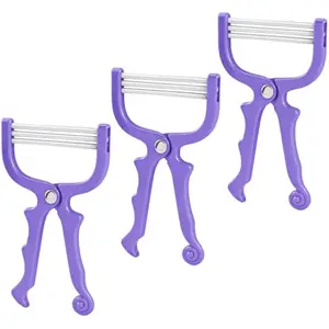 3Pcs Facial Hair Remover Spring, Manual Eyebrow Epilator Face Hair Threading Tool for Women- Portable Coil Removerl for Lip Chin Sideburns