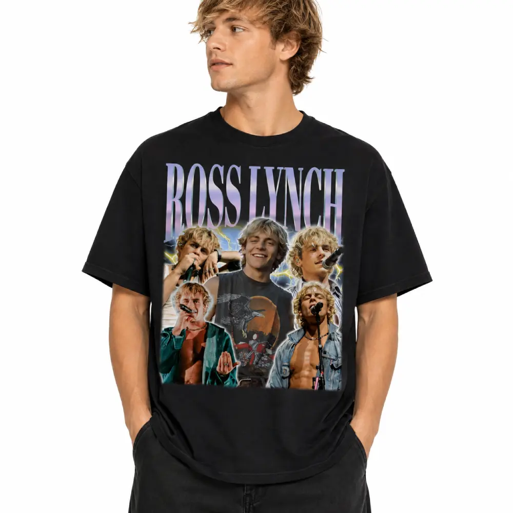 Ross Lynch Vintage Graphic T-Shirt Unisex Fan Gift for Women and Men Classic Cotton
