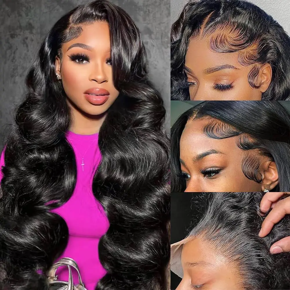 Hair Factory Body Wave 13x6 3D Front Lace  Wig 150% Density-SQ6243718