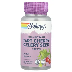 Solaray Tart Cherry Celery Seed, 60 VegCaps