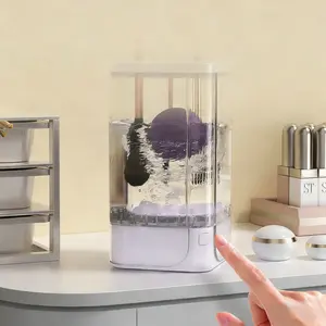 Electric Makeup Brush Cleaner, Makeup Brush Cleaner, Upgraded Electric Makeup Brush Cleaner with Makeup Brush Cleaning Pad, Automatic Rotating Makeup Brush Cleaner for All Sizes of Makeup Brushes, Gift for Women