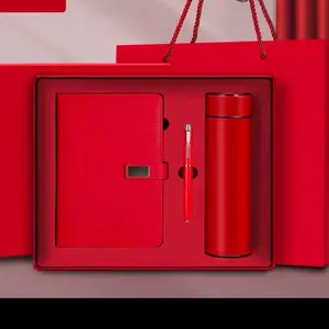 A5 Notebook Set Window Hook Notebooks Insulated Cup Pen Three-Piece Business Memo Book Gift, Essential Office Supplies